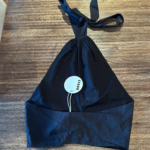 SSENSE NEW  STAUD “Kai” black halter top 2 - Picture 10 of 16